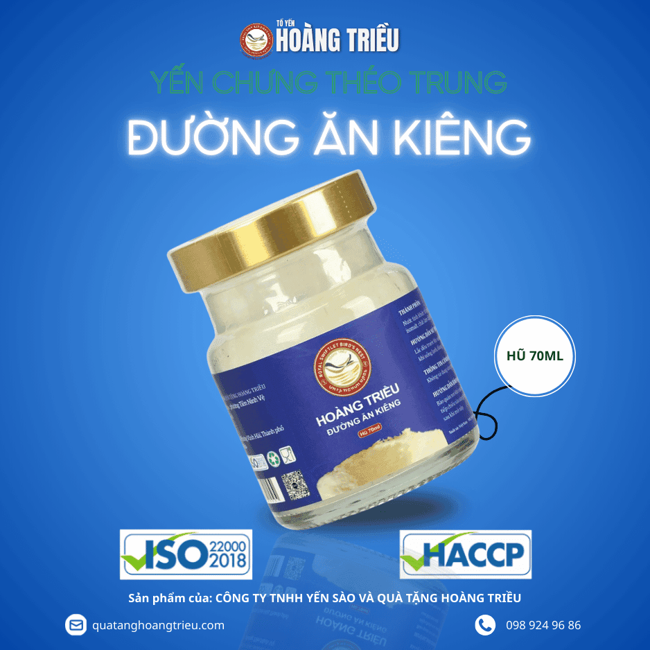 Yến chưng đường ăn kiêng théo trung