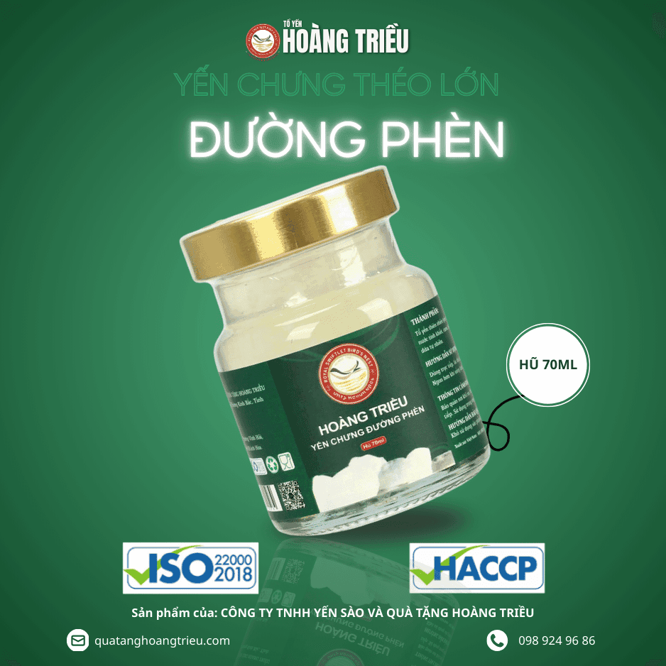 Yến chưng đường phèn théo lớn