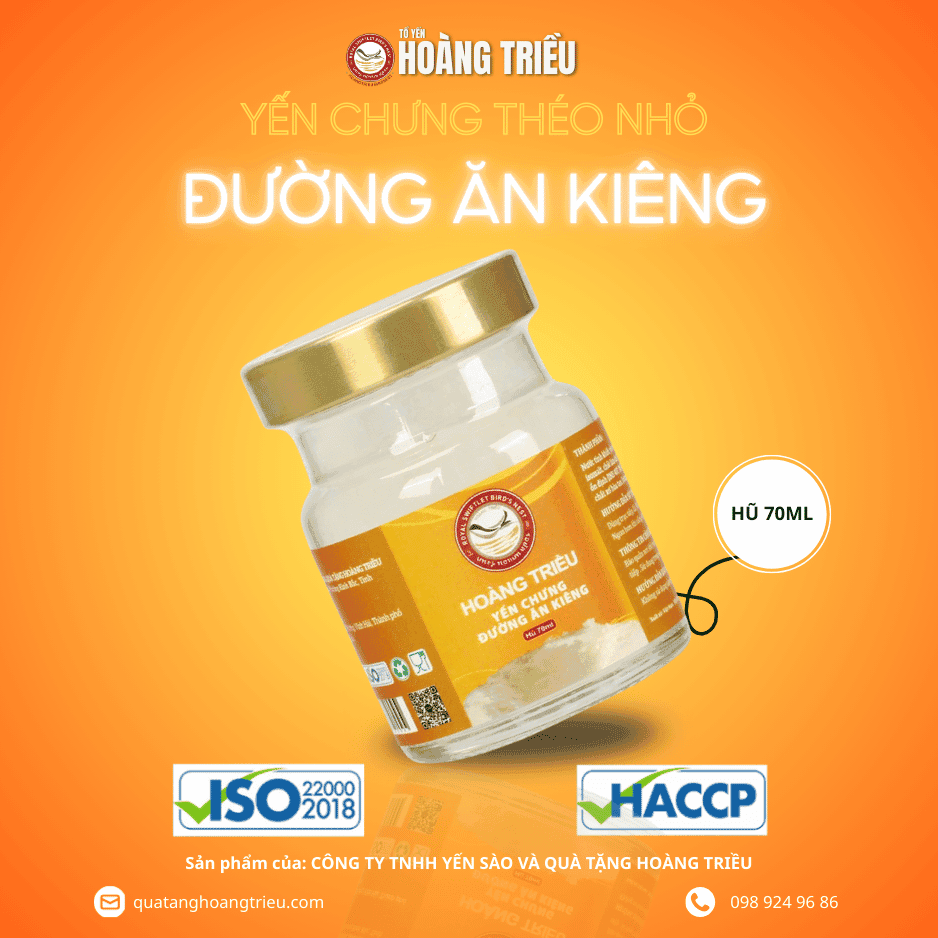 Yến chưng đường ăn kiêng théo nhỏ