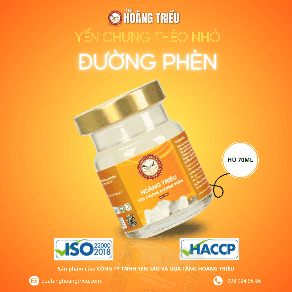 Yến chưng đường phèn théo nhỏ