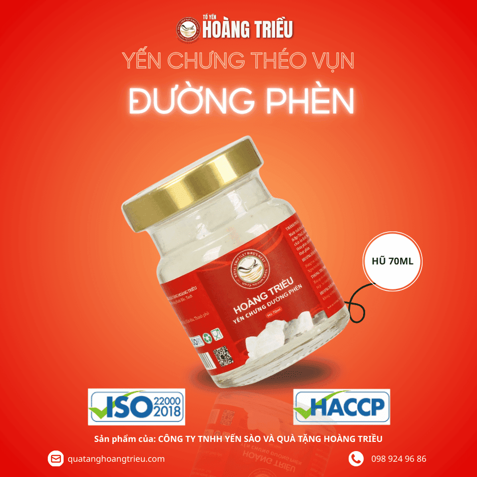 Yến chưng đường phèn théo vụn