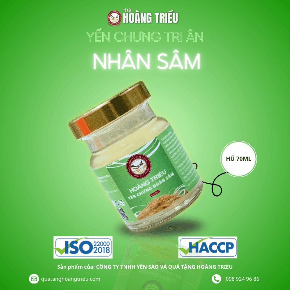 Yến chưng nhân sâm tri ân