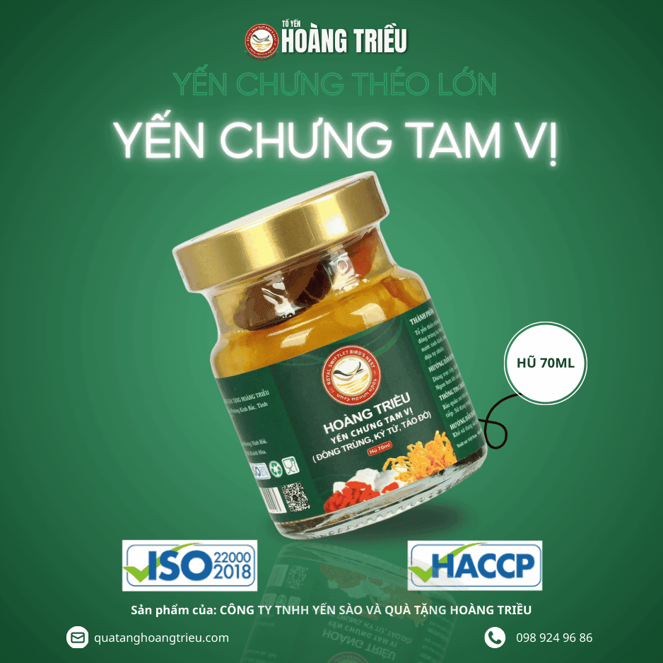 Yến chưng tam vị théo lớn